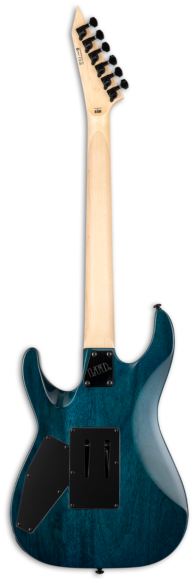 LTD MH-203QM STB Electric Guitar - See Thru Blue