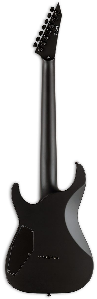 LTD Black Metal M-7HT Baritone Guitar - Black Satin