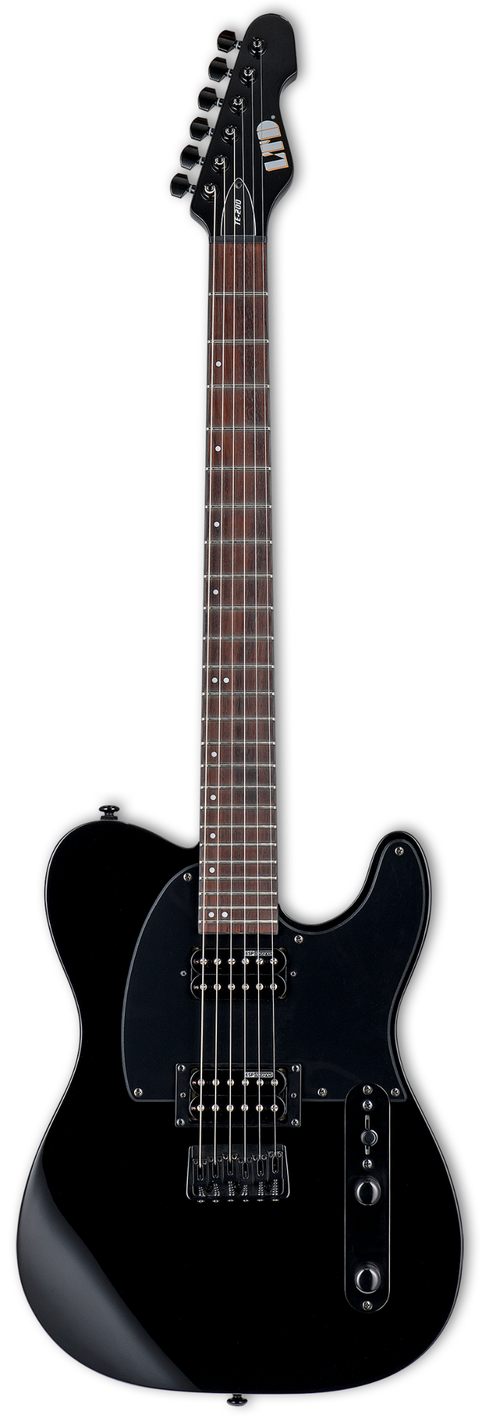 LTD TE-200 Electric Guitar - Black - Jatoba FB
