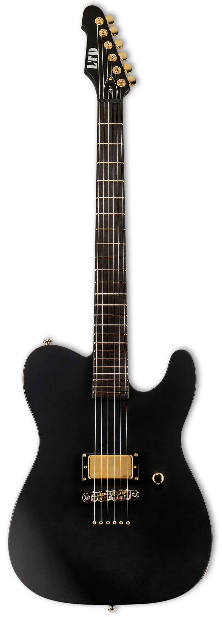 ESP LTD AA-1 Alan Ashby Signature Guitar w/Case - Black Satin