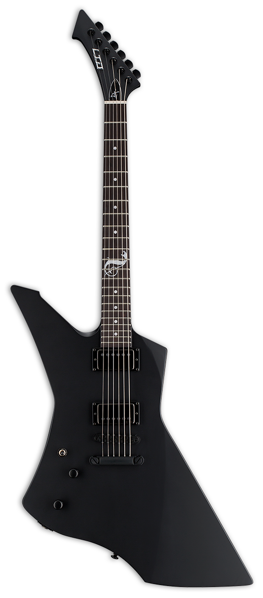 ESP LTD James Hetfield Snakebyte LH - Black Satin - Left Handed