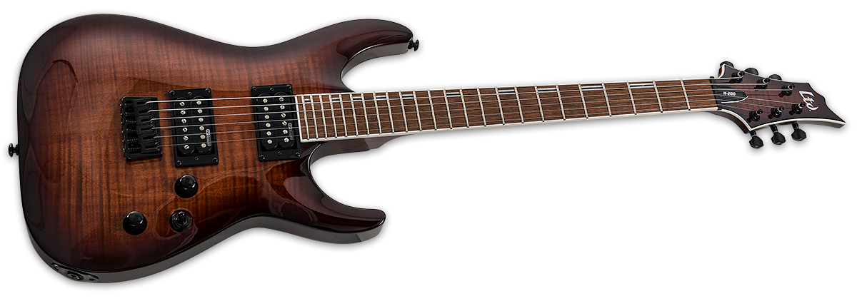 ESP LTD H-200FM Electric Guitar - Dark Brown Sunburst