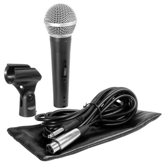 OnStage MS7500 Microphone and Stand Package w/13' Mic - Jack Cable