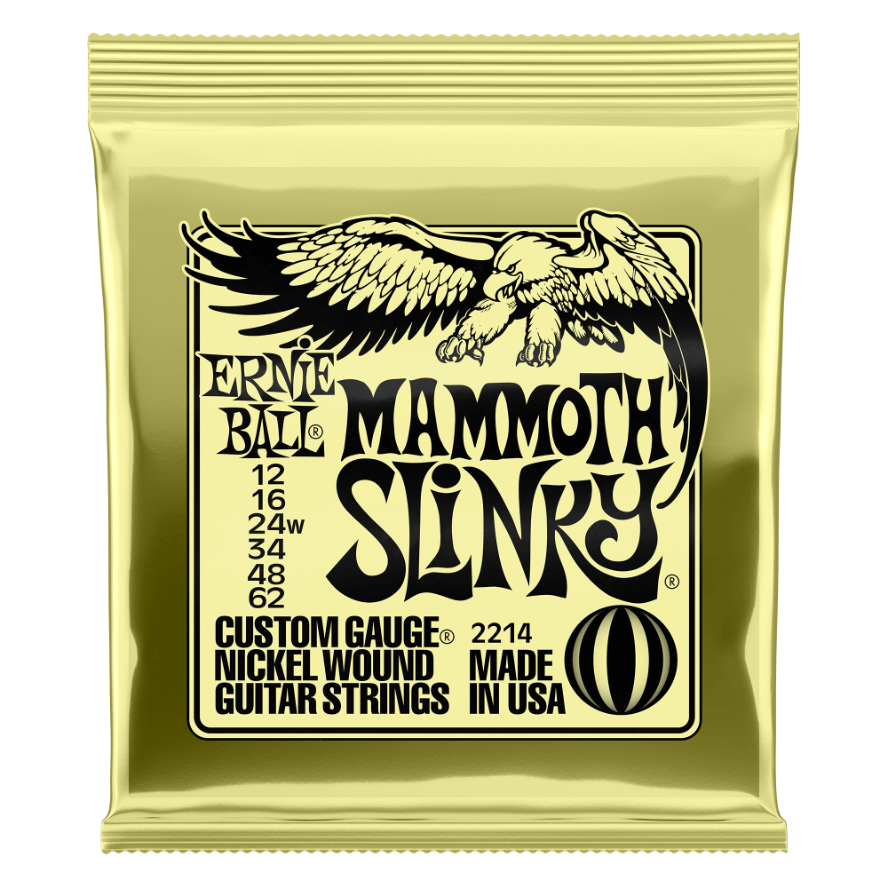Ernie Ball Mammoth Slinky Electric Guitar Strings - 12-62 (2214)