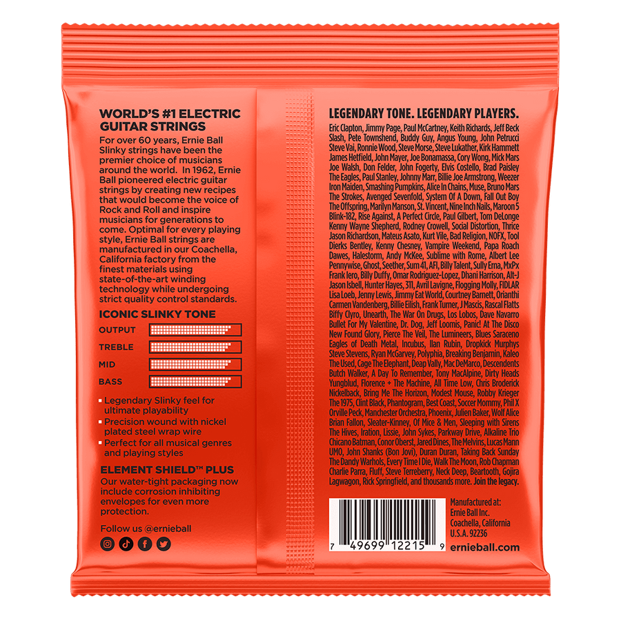 Ernie Ball Skinny Top/Heavy Bottom Electric Guitar String Set 10-52 (2215)