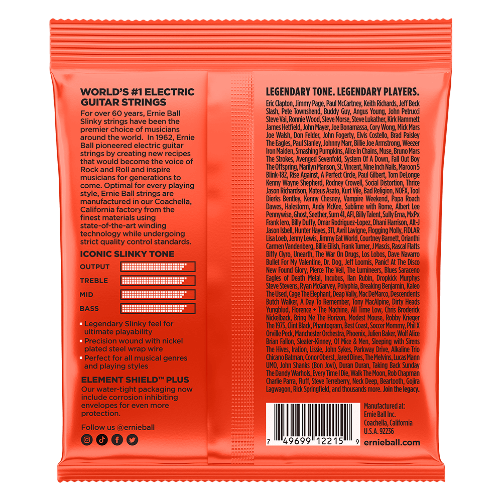 Ernie Ball Skinny Top/Heavy Bottom Electric Guitar String Set 10-52 (2215)
