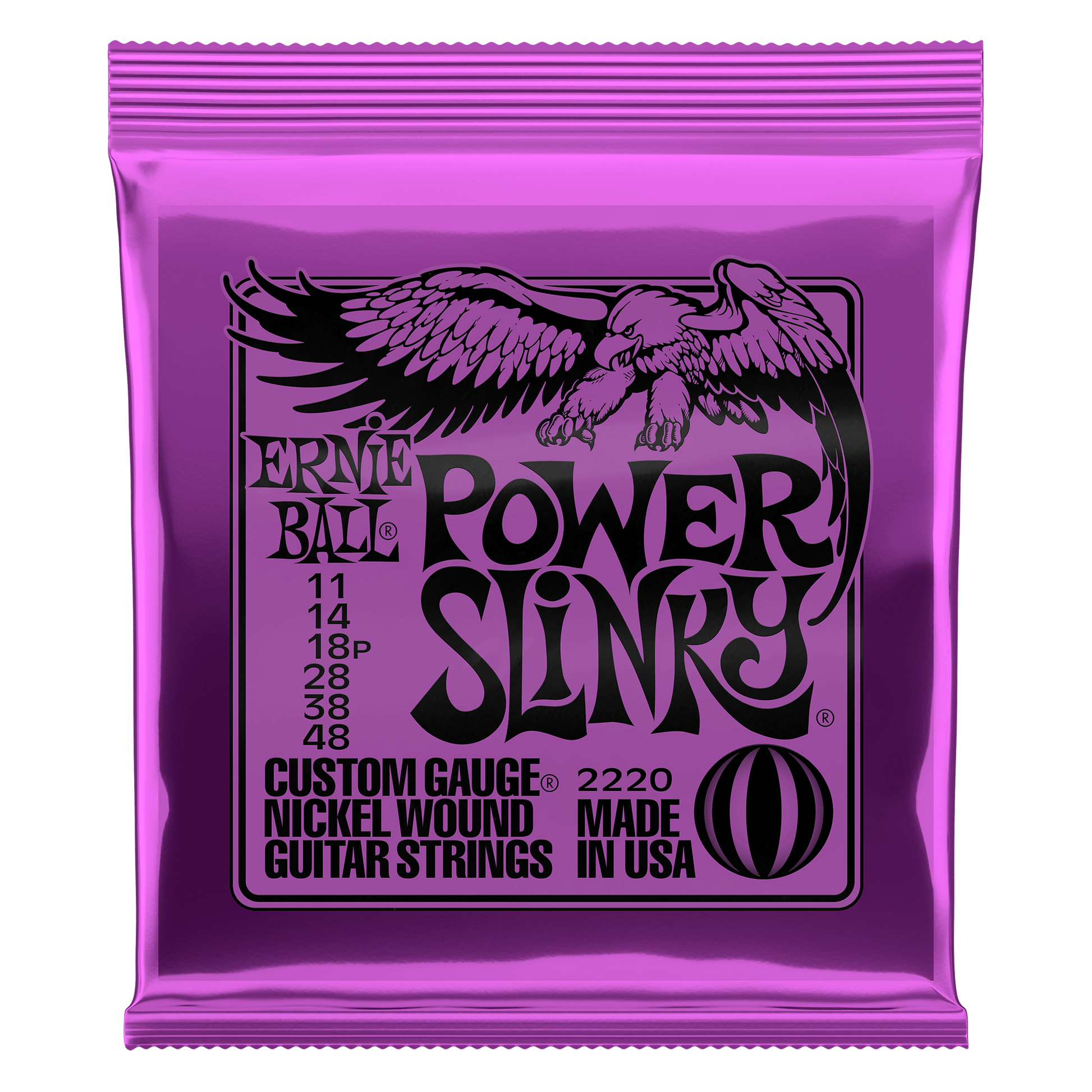 Ernie Ball Power Slinky Electric Guitar String Set 11-48 (2220)