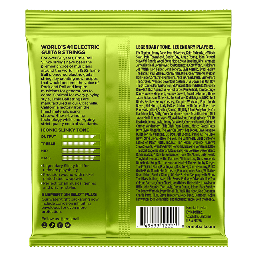 Ernie Ball Regular Slinky Electric Guitar String Set  10-46 (2221)