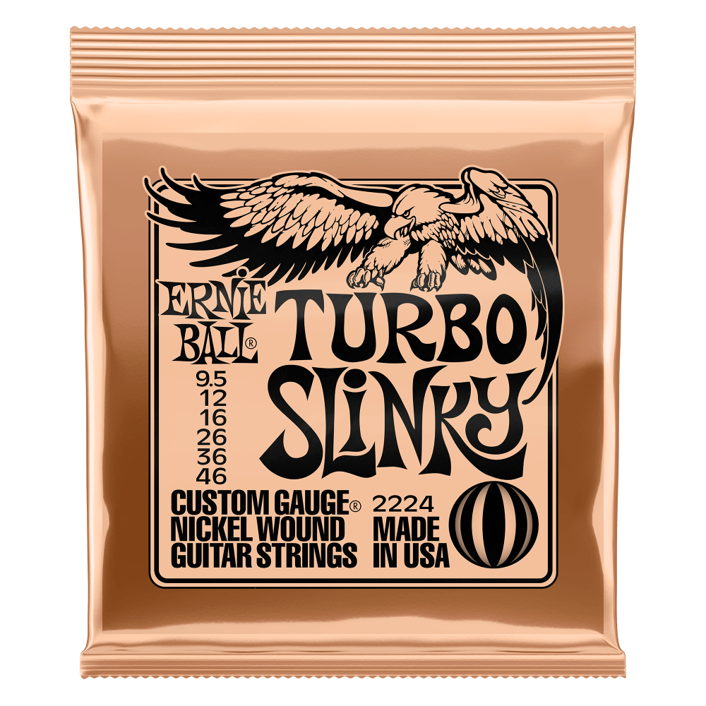 Ernie Ball Turbo Slinky Electric Guitar String Set - 9.5 - 46 (2224)