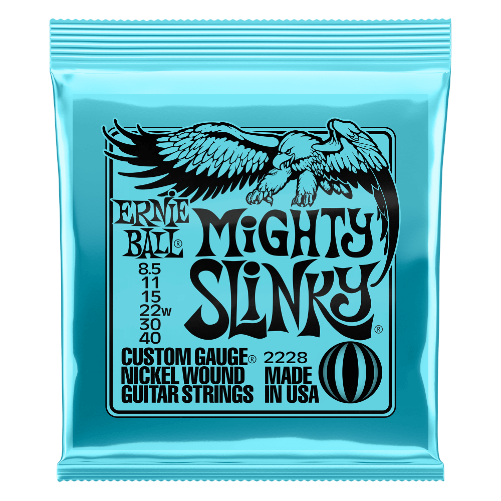 Ernie Ball Mighty Slinky Electric Guitar String Set - 8.5 - 40 (2228)