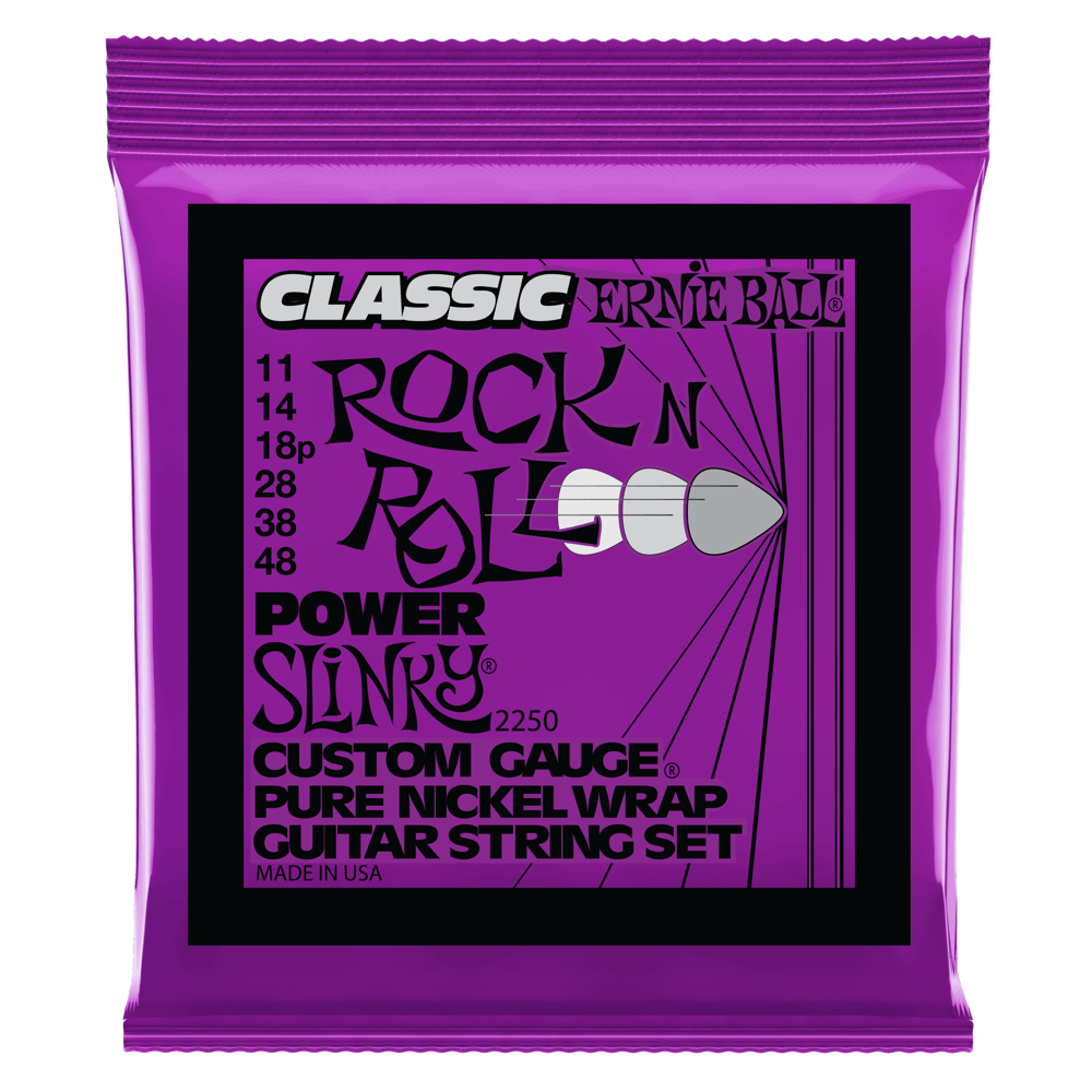 Ernie Ball Classic Rock n Roll Electric Strings - Pure Nickel Wrap - 11-48 (2250)