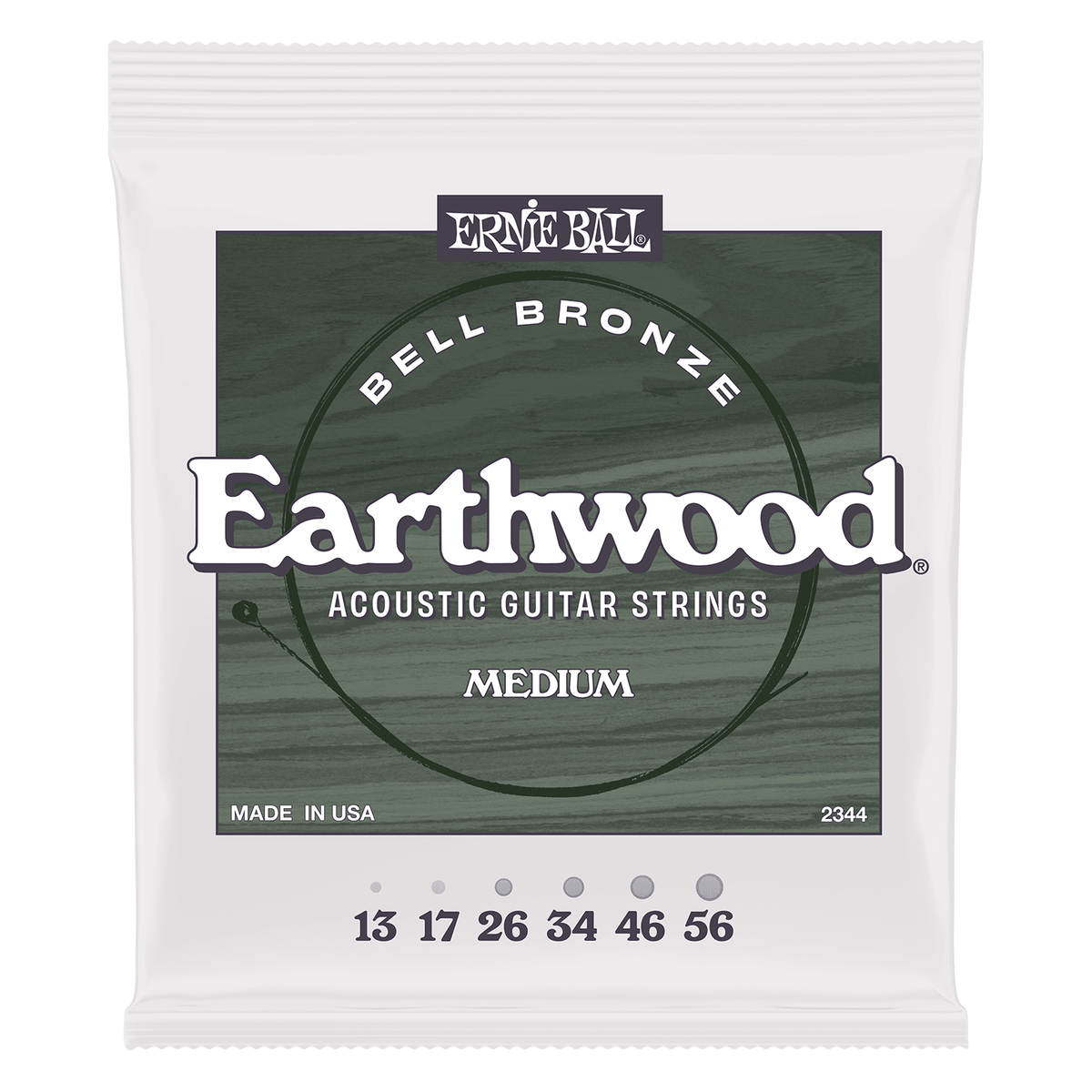 Ernie Ball Earthwood Bell Bronze Acoustic Strings - Medium - 13-56