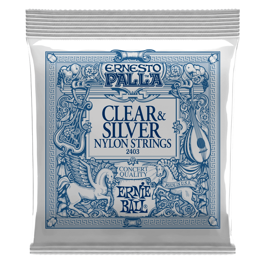 Ernie Ball Ernesto Palla Nylon Classical Guitar Strings - Clear / Silver