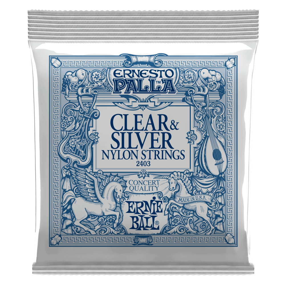 Ernie Ball Ernesto Palla Nylon Classical Guitar Strings - Clear / Silver