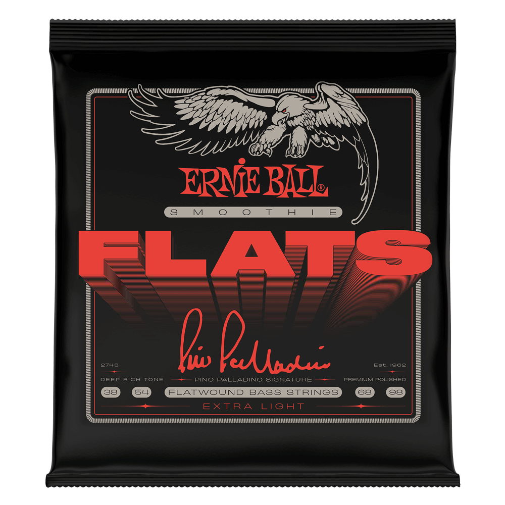 Ernie Ball Pino Palladino Smoothie Flats Electric Bass Strings - 38-98 Gauge (Extra Light)