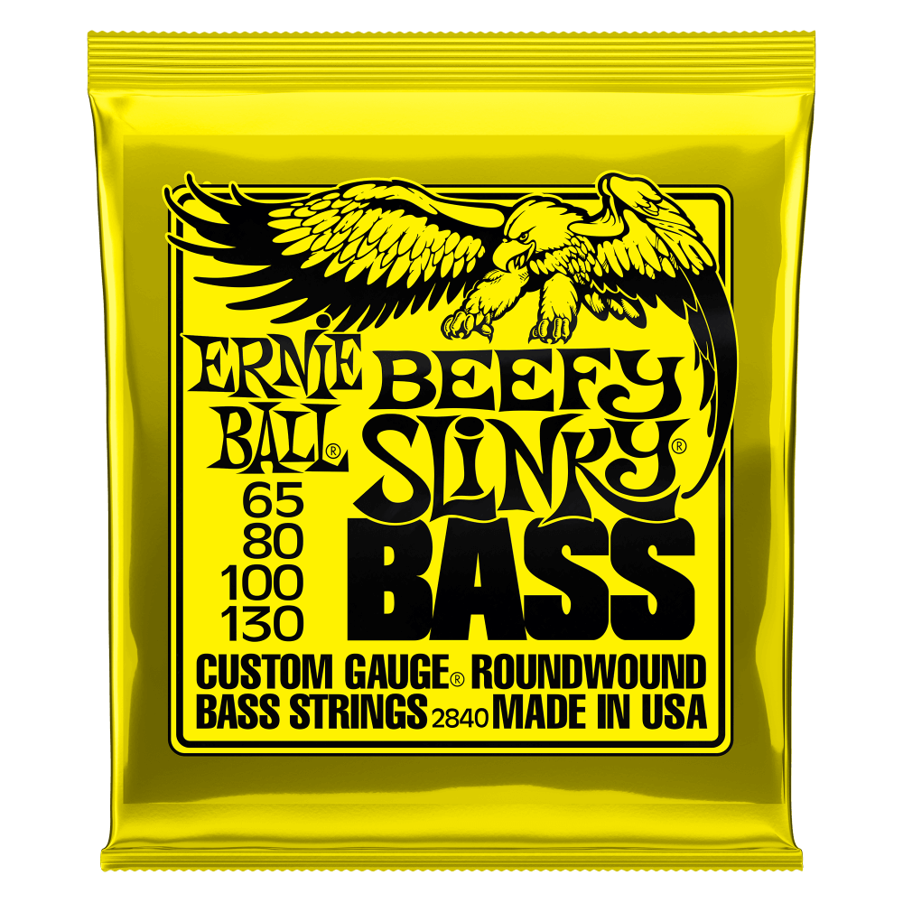 Ernie Ball Beefy Slinky Electric Bass Strings - 65-130