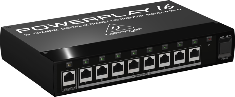 Behringer Powerplay P16-D 16-Channel Digital ULTRANET Distributor (P16D)