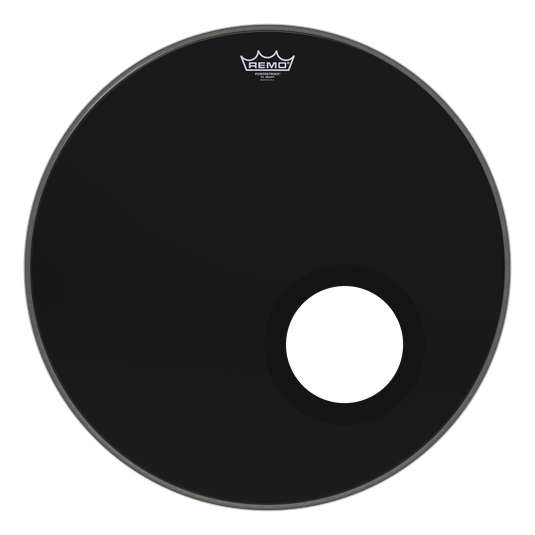 Remo Powerstroke 3 Ebony 22" Bass Drum Head w/Dynamo