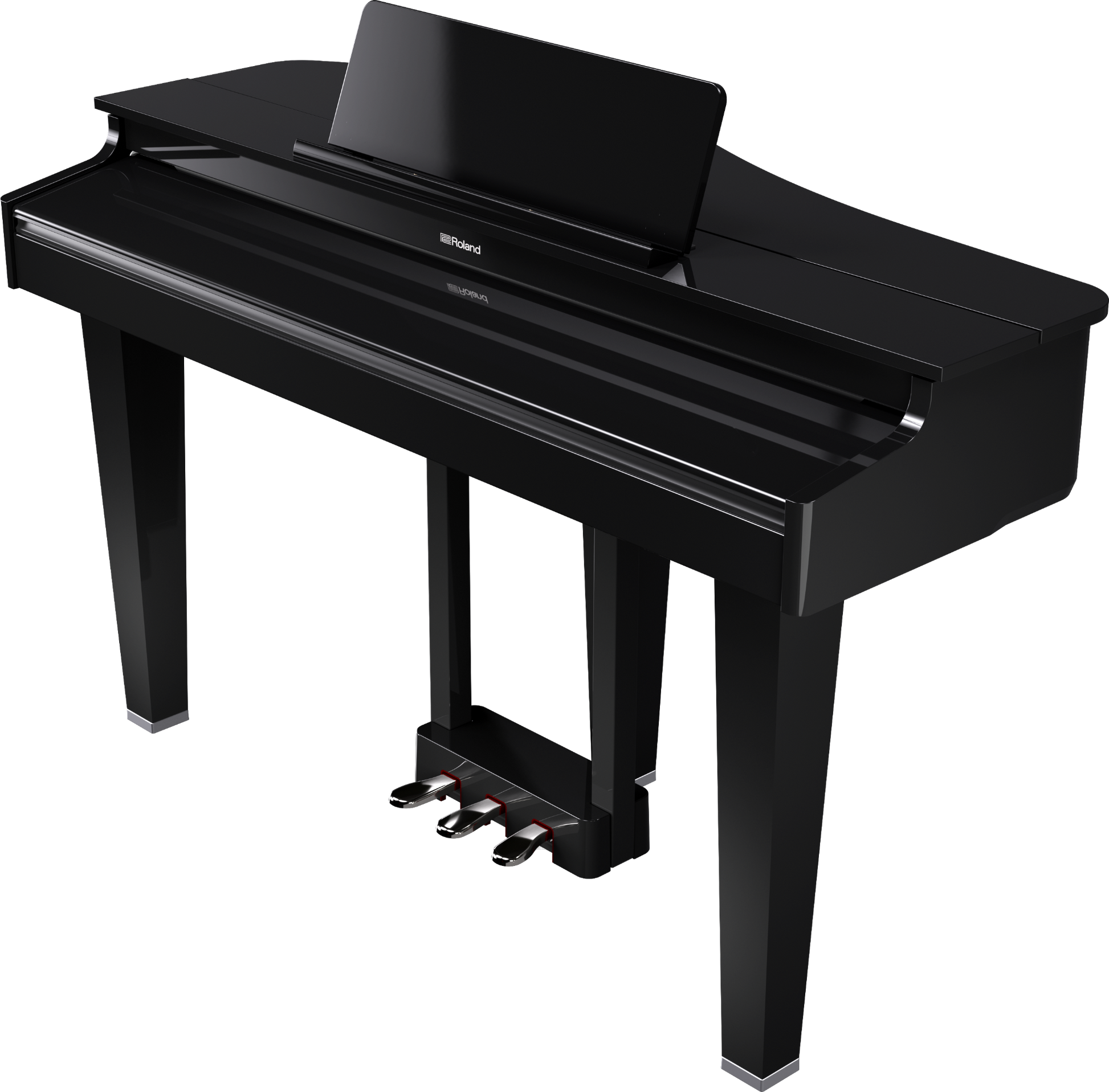 Roland GP-3PE Compact Digital Grand Piano w/Matching Bench - Polished Ebony