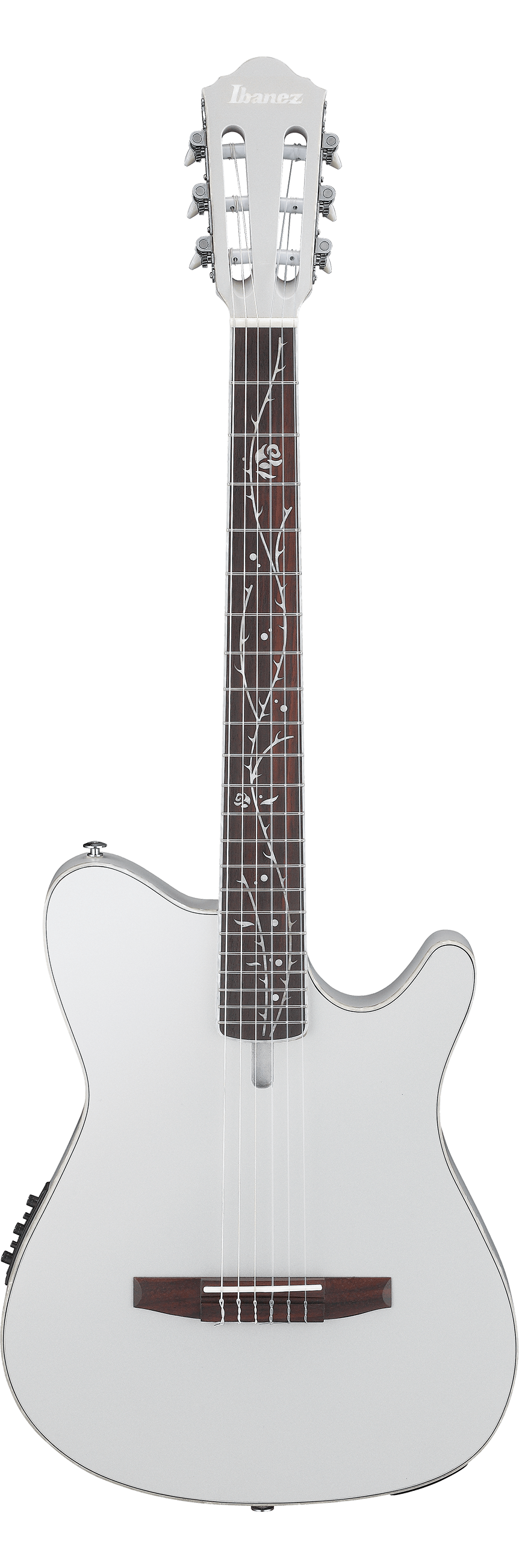 Ibanez Tim Henson TOD10N Signature Nylon String Electric Guitar - Silver Metallic Flat