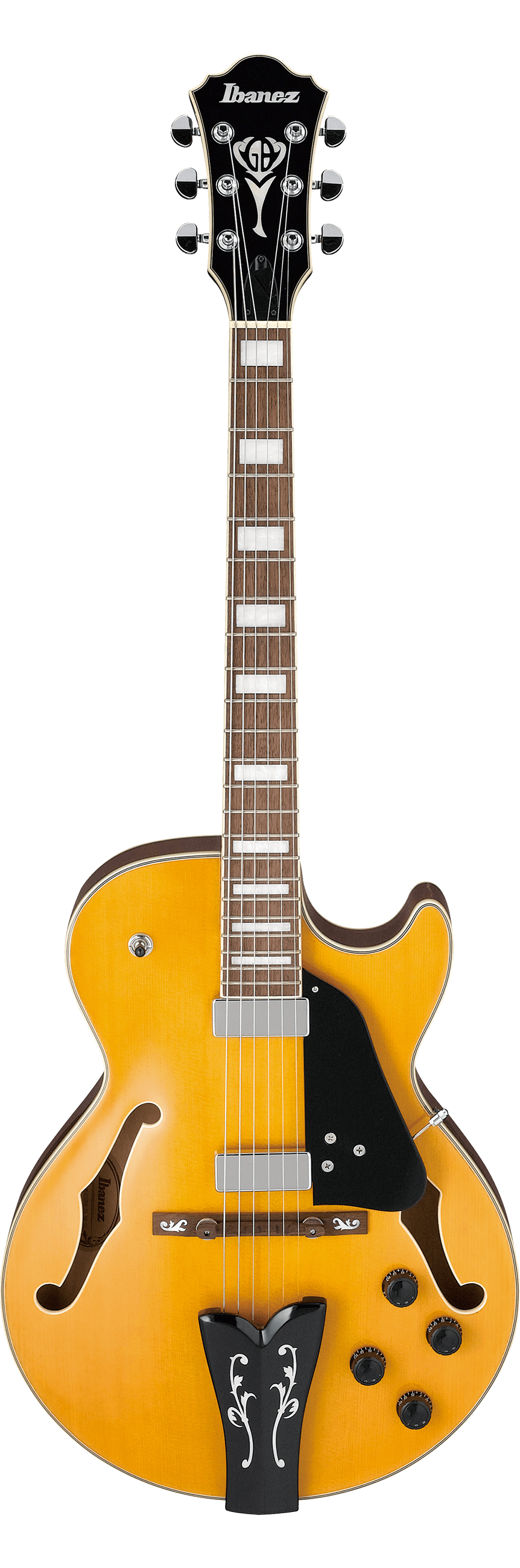 Ibanez GB10EM George Benson Signature Hollowbody Guitar - Antique Amber