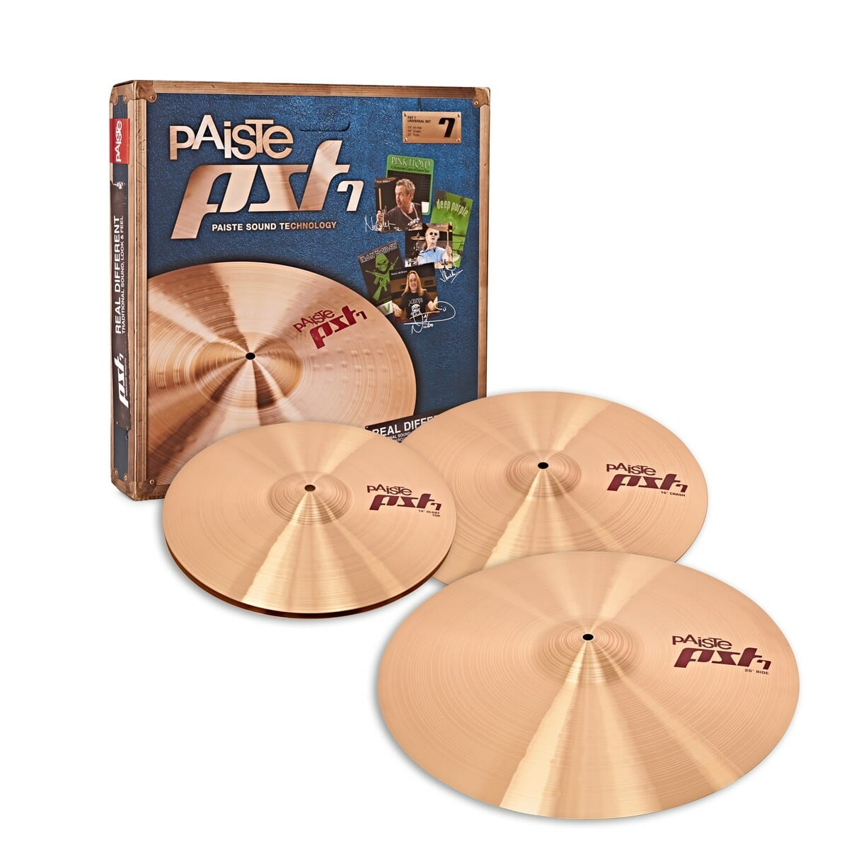 Paiste PST7 Light / Session Cymbal Pack (14/16/20)