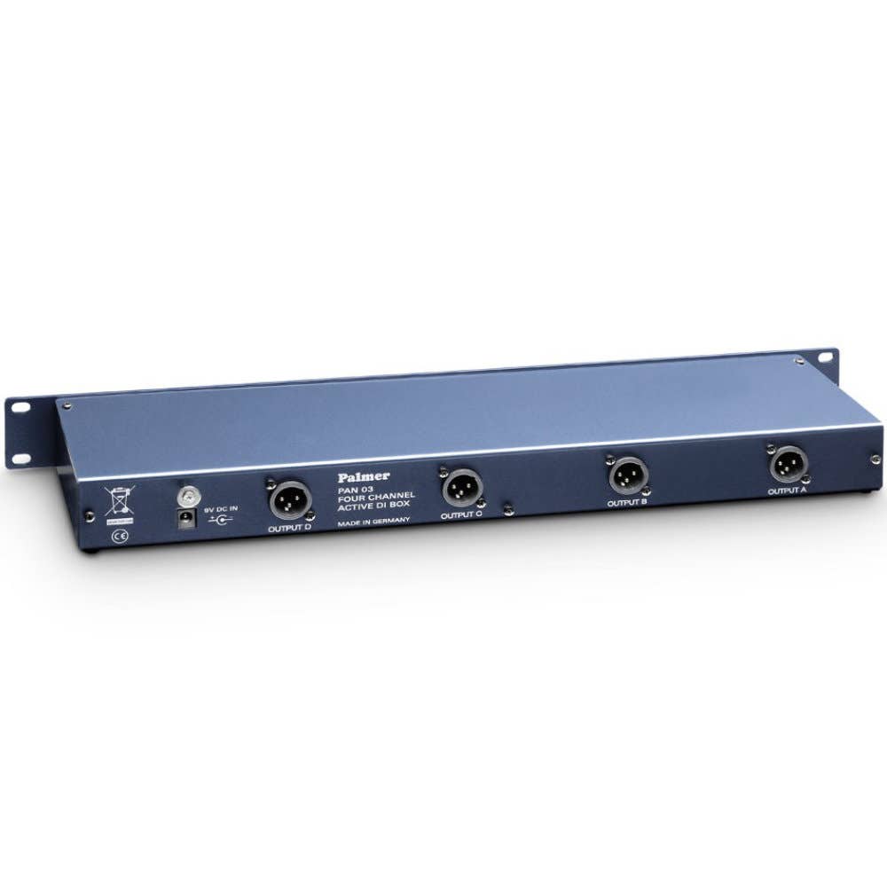 Palmer PAN 03 - 19" DI Box 4-Channel - Active