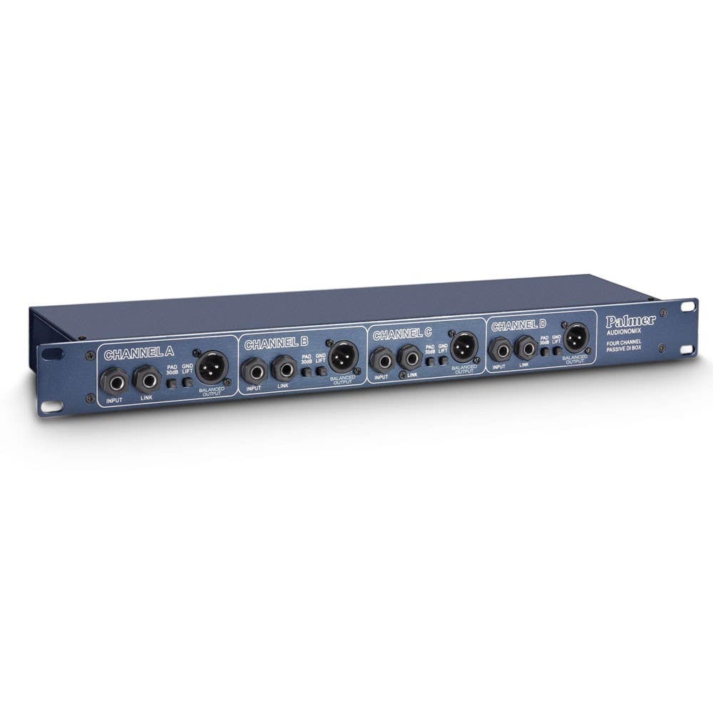 Palmer PAN 03 PASS - 19" DI Box 4-Channel - Passive