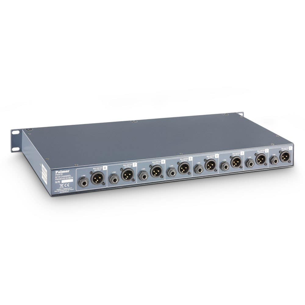 Palmer PAN 16 - 19" DI Box 8 Channels - Passive