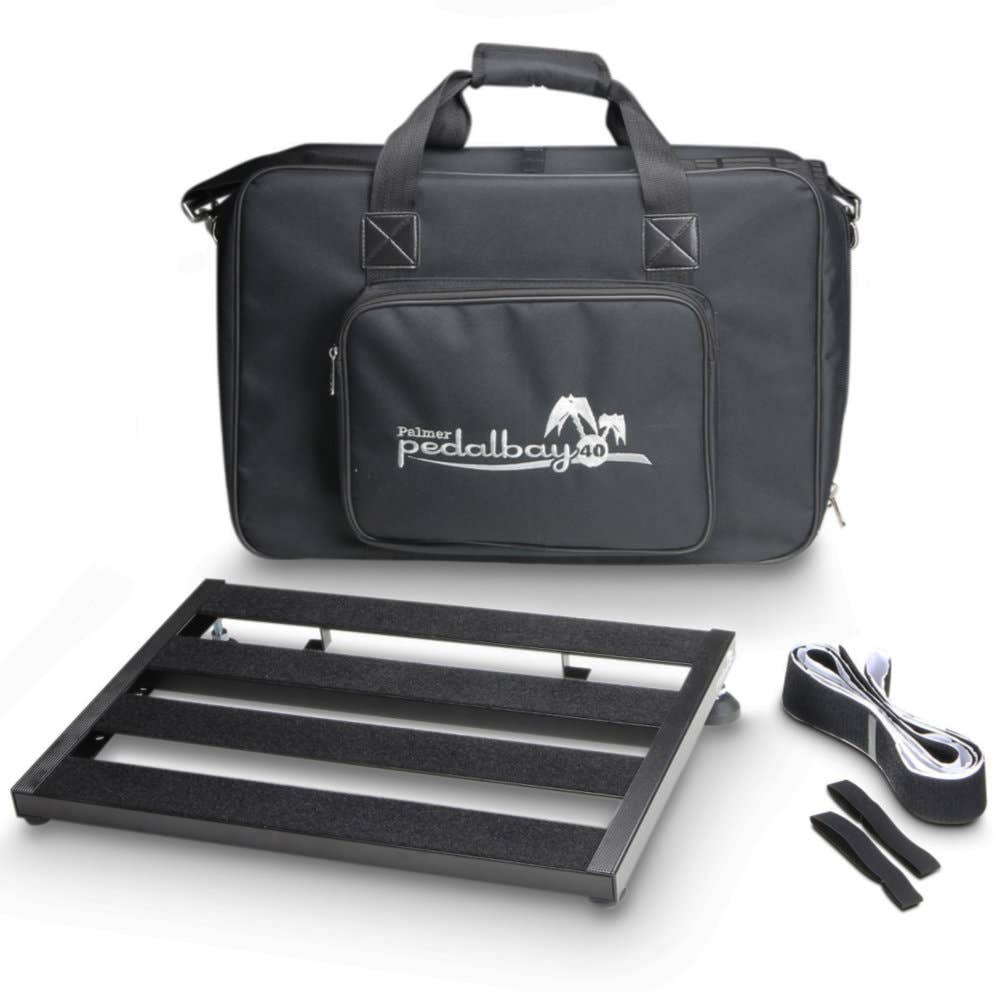 Palmer PEDALBAY 40 - Lightweight Variable Pedalboard with Protective Softcase - 45 cm