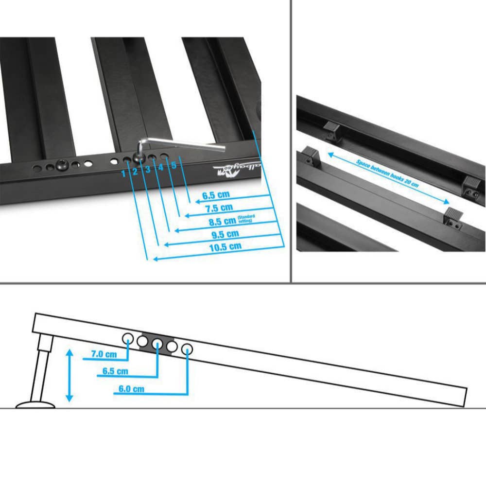 Palmer PEDALBAY 40 - Lightweight Variable Pedalboard with Protective Softcase - 45 cm