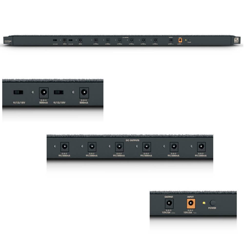 Palmer PEDALBAY 60 PB - Pedalboard w/WTPB60 Powerbar