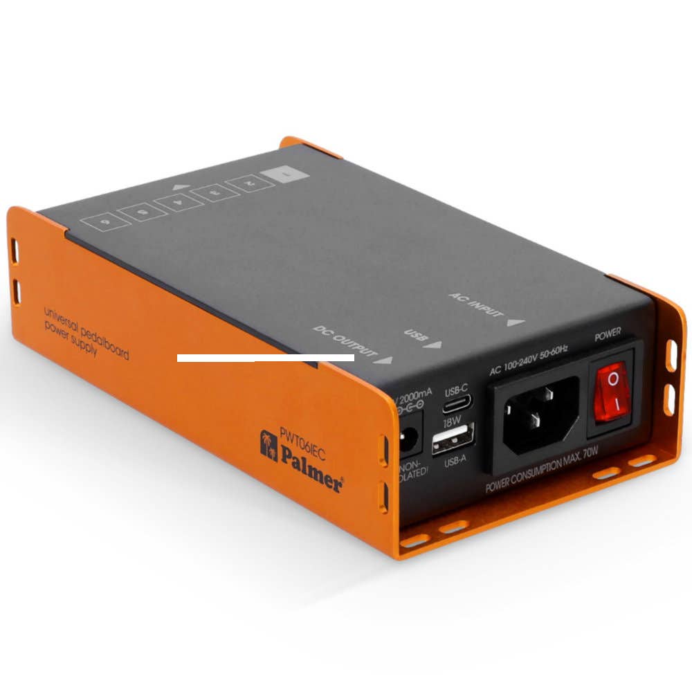 Palmer PWT 06 IEC - Universal Pedalboard Power Supply with USB