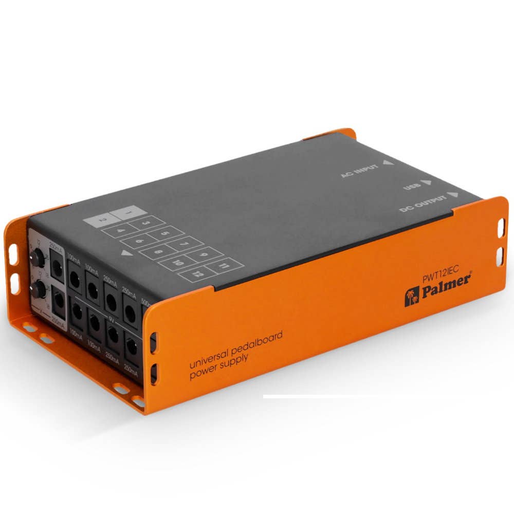 Palmer PWT 12 IEC - Universal Pedalboard Power Supply with USB