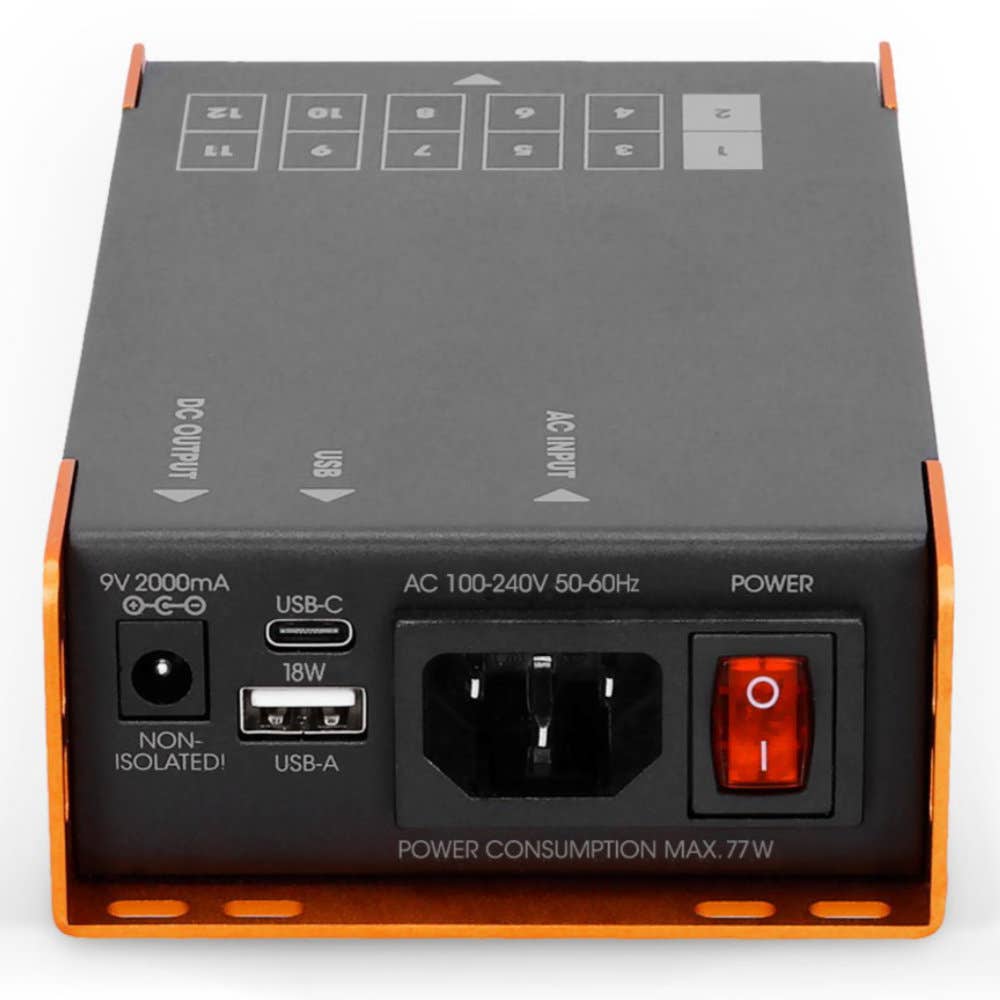 Palmer PWT 12 IEC - Universal Pedalboard Power Supply with USB