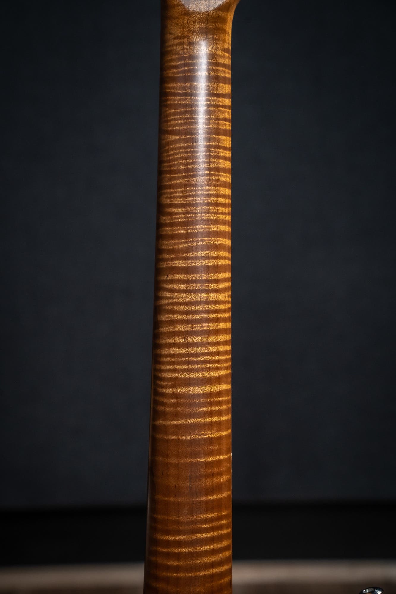 Paoletti Loft Alfa HSS - Flame Maple Neck - Heavy Black over Sunburst (no guard)