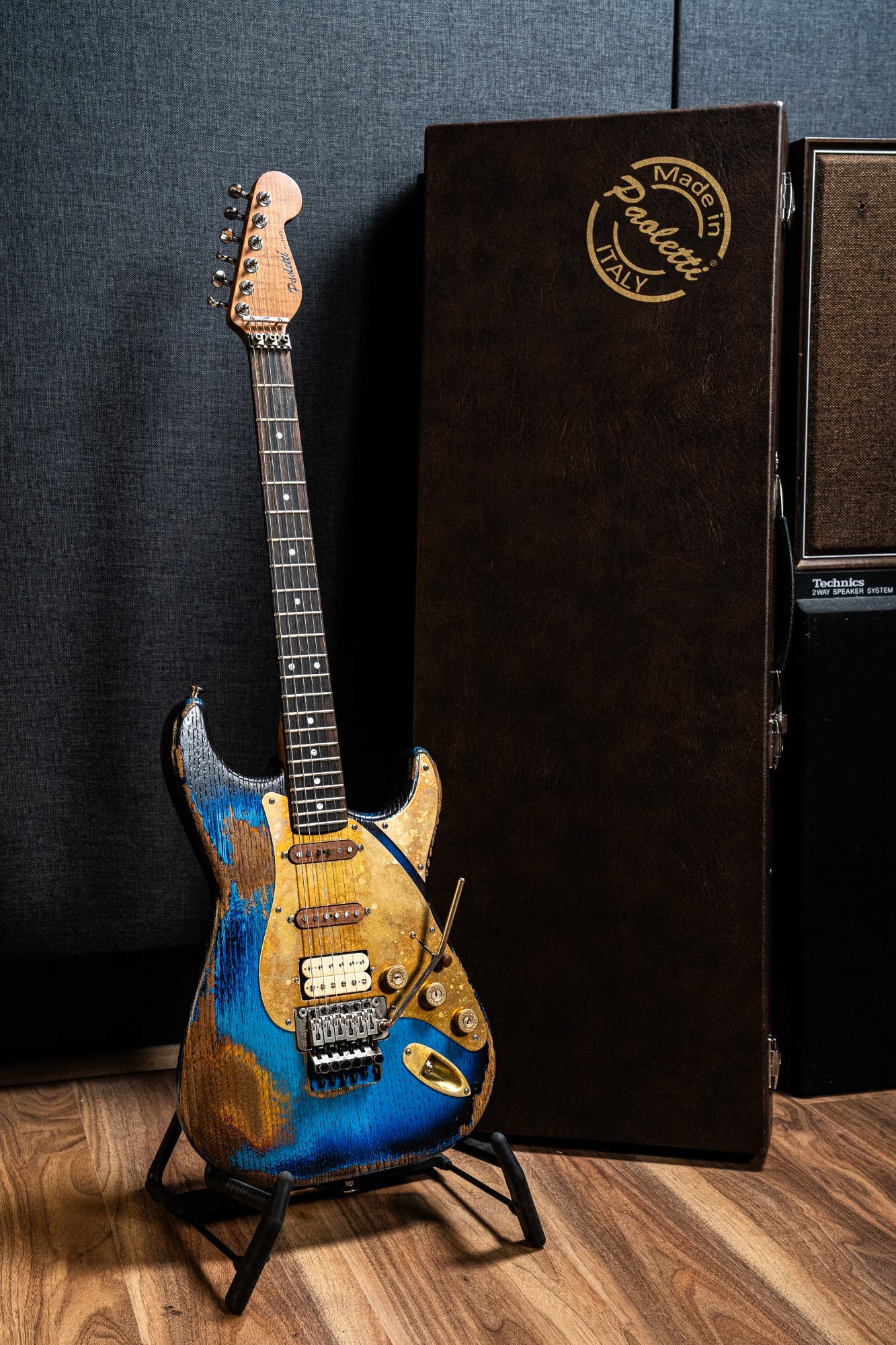 Paoletti Custom Alfa HSS FR - Heavy Deep Blue / Sunburst