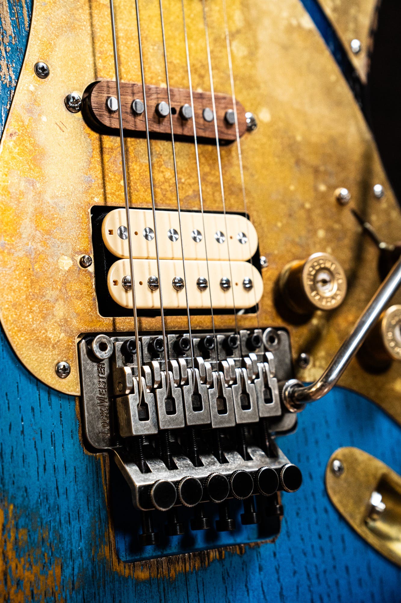 Paoletti Custom Alfa HSS FR - Heavy Deep Blue / Sunburst