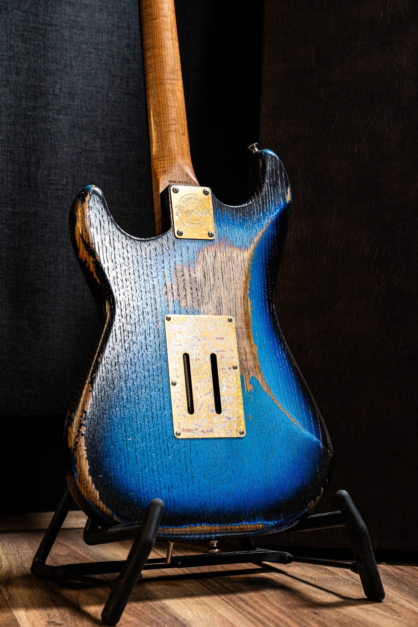 Paoletti Custom Alfa HSS FR - Heavy Deep Blue / Sunburst