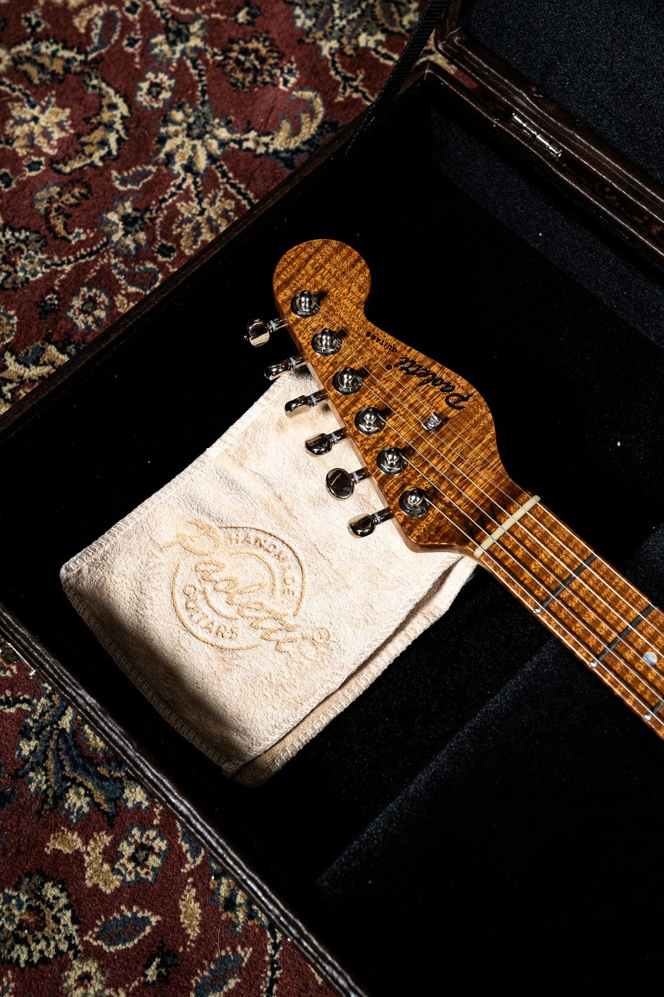 Paoletti Loft Alfa HSS - Flame Maple Neck -  Heavy Deep Blue / Sunburst