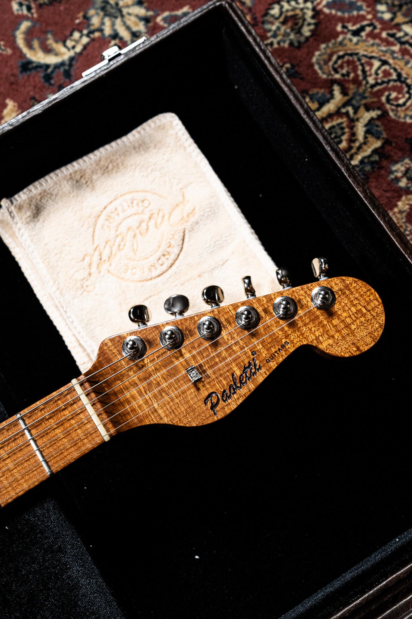 Paoletti Loft Alfa HSS - Flame Maple Neck -  Heavy Deep Blue / Sunburst