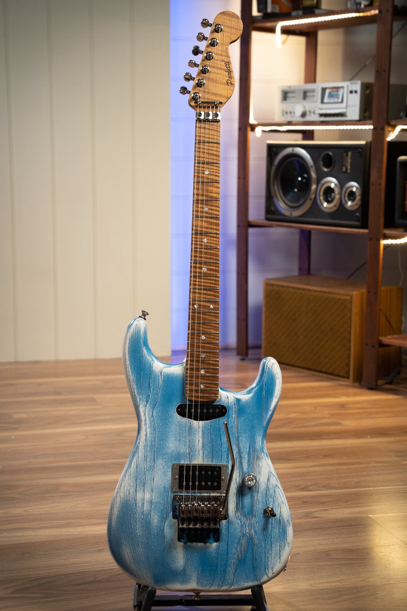 Paoletti Loft Series Alfa HS w/Schaller FR - Dante Heaven / Curly Maple Neck