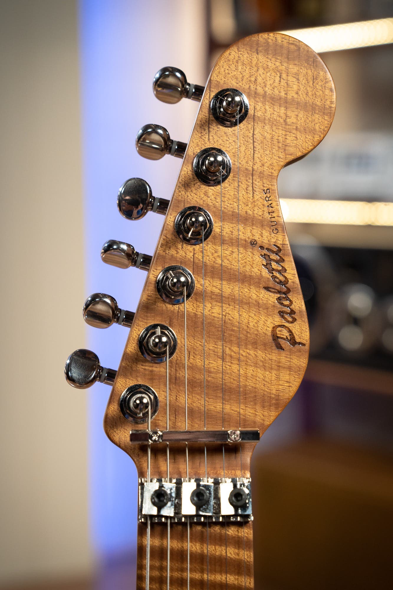 Paoletti Loft Series Alfa HS w/Schaller FR - Dante Heaven / Curly Maple Neck