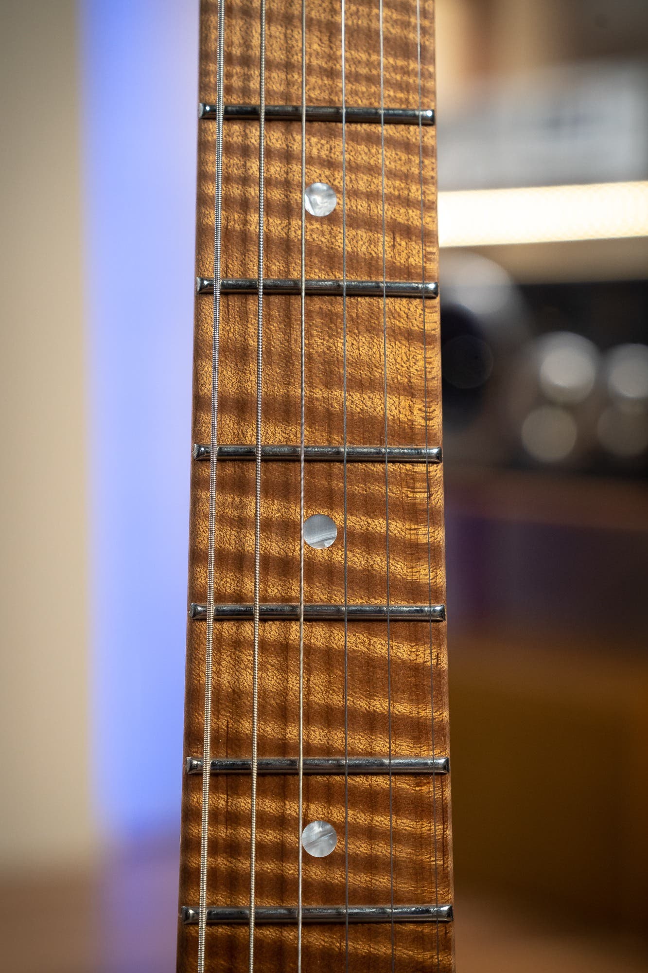 Paoletti Loft Series Alfa HS w/Schaller FR - Dante Heaven / Curly Maple Neck