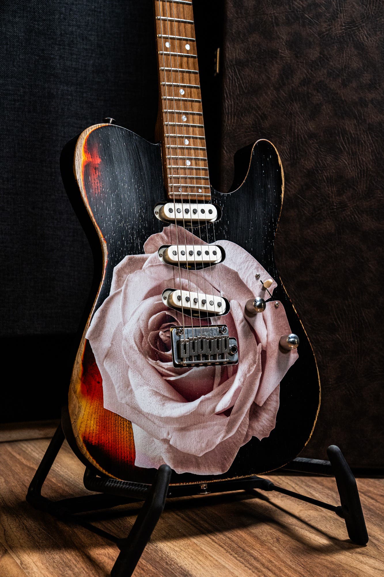 Paoletti Nancy Loft SSS 2 Electric Guitar - Heavy Black (Designed by Dave Kilminster)