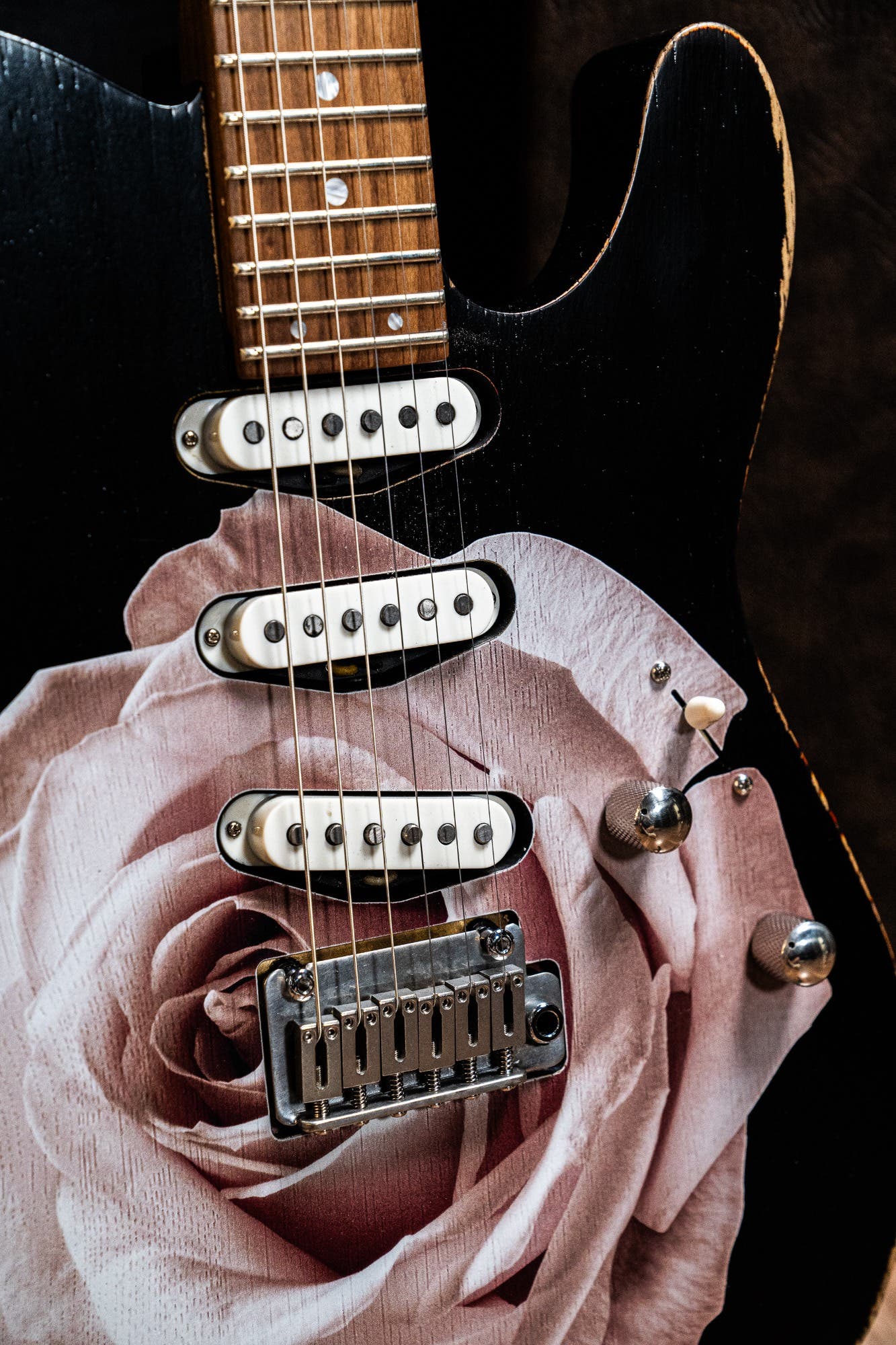 Paoletti Nancy Loft SSS 2 Electric Guitar - Heavy Black (Designed by Dave Kilminster)