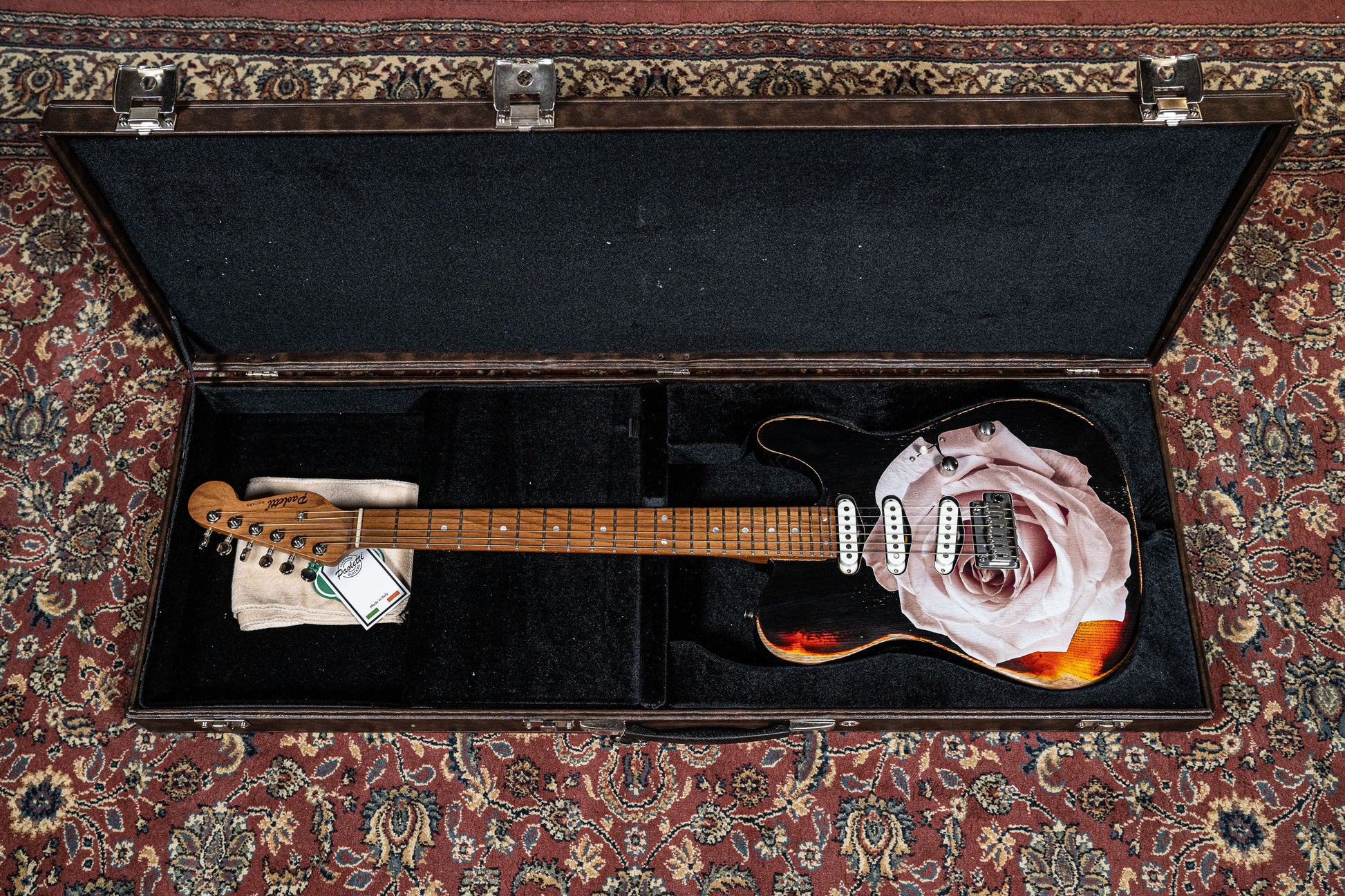 Paoletti Nancy Loft SSS 2 Electric Guitar - Heavy Black (Designed by Dave Kilminster)