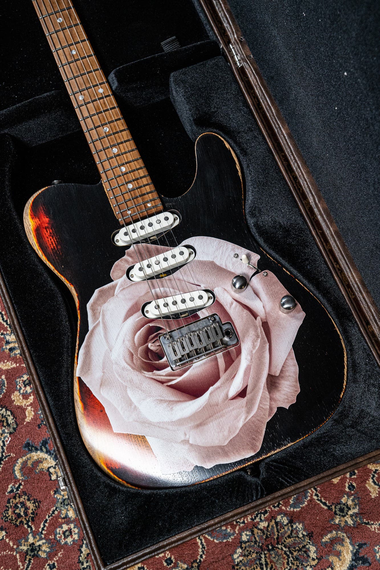 Paoletti Nancy Loft SSS 2 Electric Guitar - Heavy Black (Designed by Dave Kilminster)