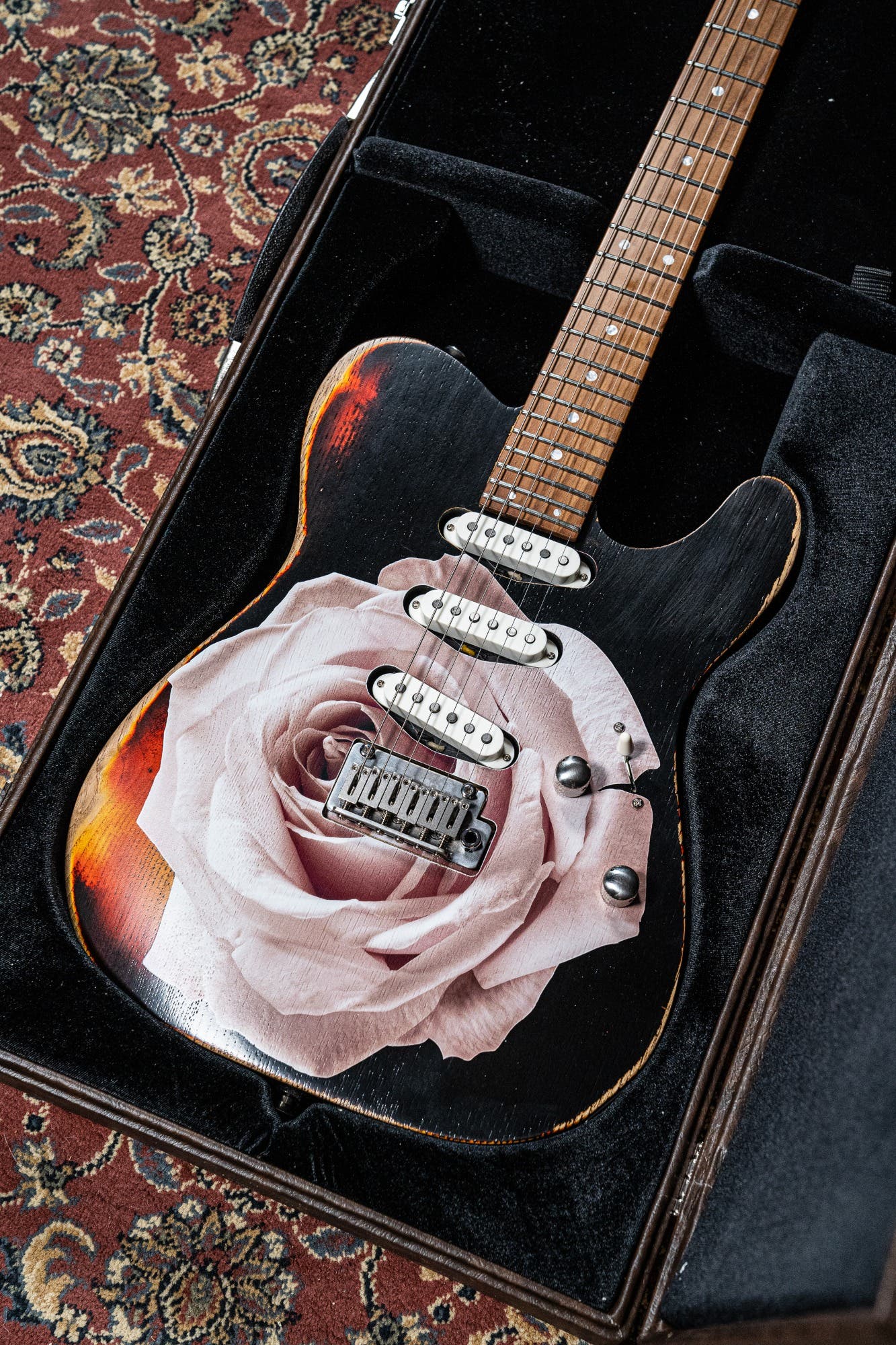 Paoletti Nancy Loft SSS 2 Electric Guitar - Heavy Black (Designed by Dave Kilminster)