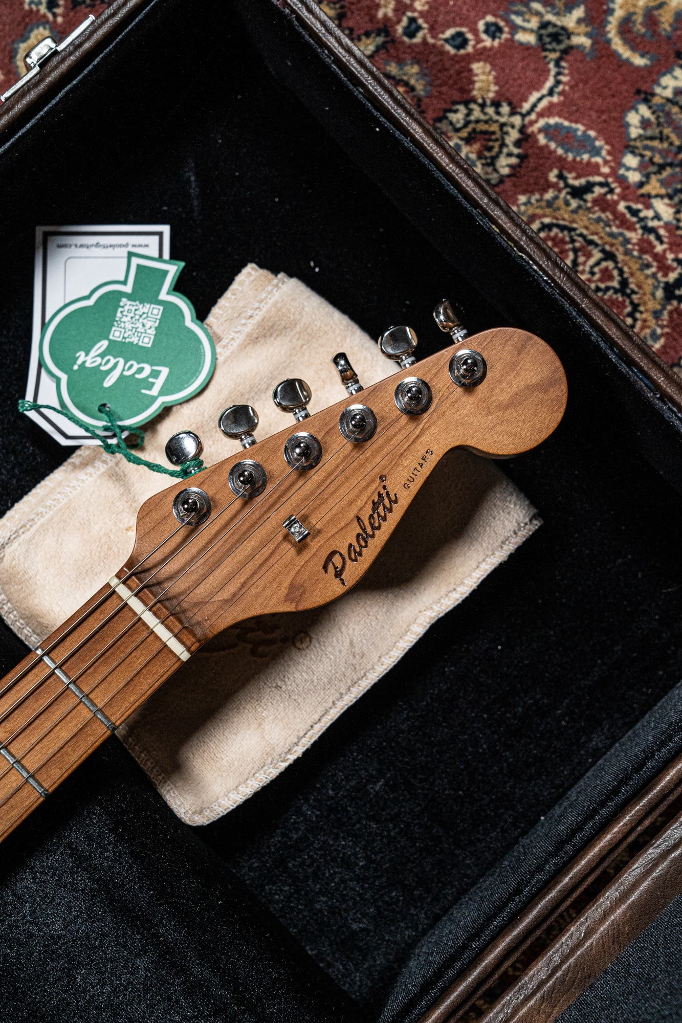 Paoletti Nancy Loft SSS 2 Electric Guitar - Heavy Black (Designed by Dave Kilminster)